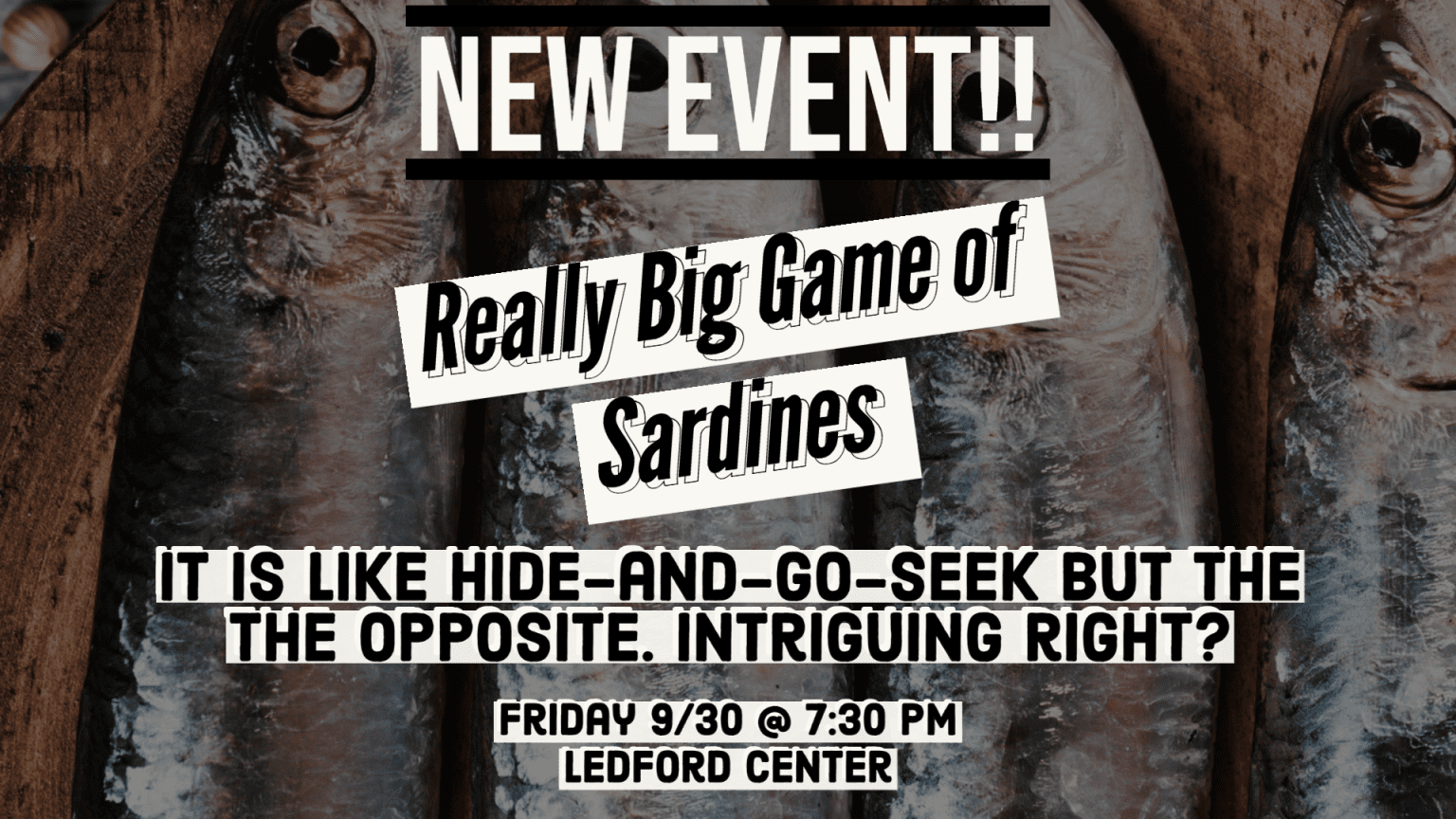 Sardines! (The Game not the seafood) Around Southeastern